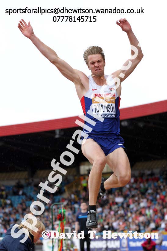 Mens long jump, Sainsbury's British Champs, Alexander Stadium, Birmingham. Photo: David T. Hewitson/Sprts for All Pics